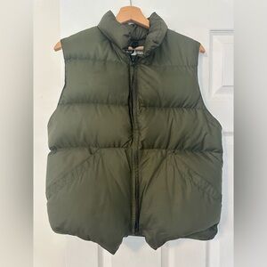 Olive Green Men's Puffer Jacket